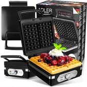 GOFROWNICA 2000W XXL 2 Chrupiące Puszyste Gofry Duża MOCNA Solidna