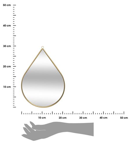 LUSTRO ŚCIENNE W KSZTAŁCIE KROPLI na Arena.pl