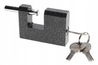 KŁÓDKA Stalowa TRZPIENIOWA SOLIDNA 80mm 3 kluczyki 2834