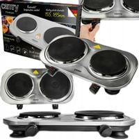 KUCHENKA ELEKTRYCZNA TURYSTYCZNA 2500W 2 PALNIKI