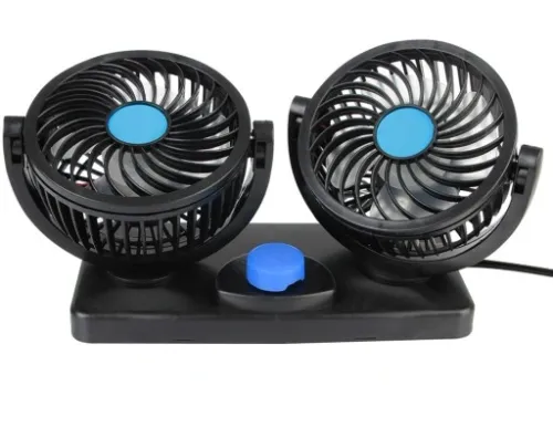 MOCNY WIATRAK WENTYLATOR SAMOCHODOWY PODWÓJNY 12V na Arena.pl