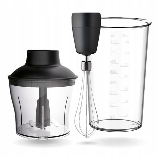 4w1 SUPER MOCNY BLENDER RĘCZNY WIELOFUNKCYJNY MIKSER TYTANOWE OSTRZA 1500W na Arena.pl