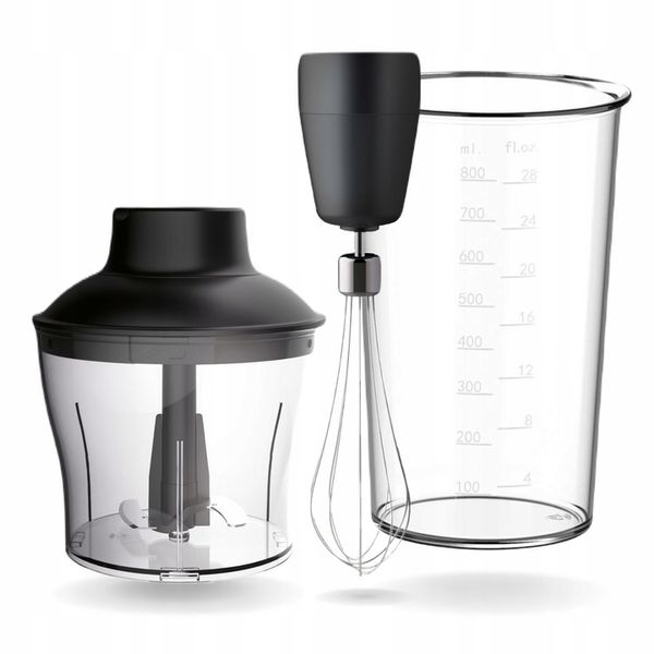4w1 SUPER MOCNY BLENDER RĘCZNY WIELOFUNKCYJNY MIKSER TYTANOWE OSTRZA 1500W zdjęcie 11
