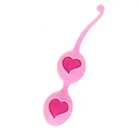 feelztoys desi pink - kulki treningowe z silikonu medycznego 3,9 cm
