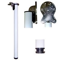 Noga składana Biała fi 50 L- 710 do blatu tymczasowe do stolika do kampera