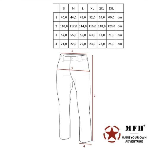 Spodnie Kommandohose "Smock" Rip Stop czarne S na Arena.pl