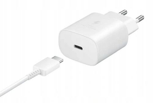 MEGA SZYBKA ŁADOWARKA SAMSUNG 25W TA800 + KABEL USB-C na USB-C ZESTAW PD na Arena.pl