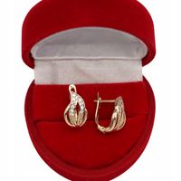 Złote KOLCZYKI ze stali chirurgicznej 316L K663