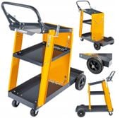 WÓZEK SPAWALNICZY DO SPAWAREK Z PÓŁKAMI STABILNY MOBILNY PÓŁKA NA BUTLĘ