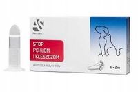 Krople na pchły kleszcze wszy dla kota psa 6x2 ml