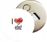 Otwieracz DO PIWA z magnesem pamiątka I LOVE ŁÓDŹ różne miasta