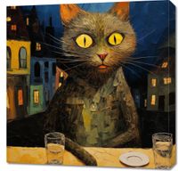 Obraz 70x70cm Nocny Obserwator