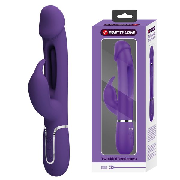 Pretty Love - Kampas Dark Purple, 7 Vibration Functions 4 Licking Settings zdjęcie 1