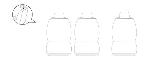 Pokrowce na fotele na miarę PRZÓD do Citroen Berlingo II Peugeot Partner II na Arena.pl