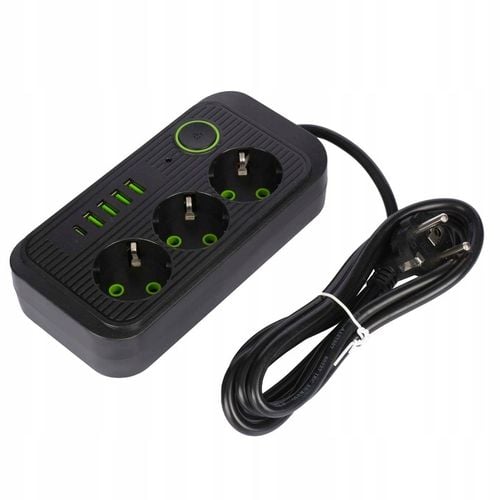 PRZEDŁUŻACZ listwa 2m 3 gniazda + 5x USB na Arena.pl