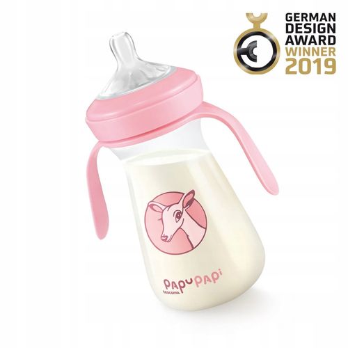 Butelka PAPU PAPI 250 ml, różowa na Arena.pl