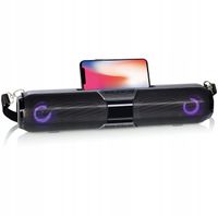 Głośnik przenośny Morgan's BT22L czarny Bluetooth 6 W Oświetlenie RGB HIT !