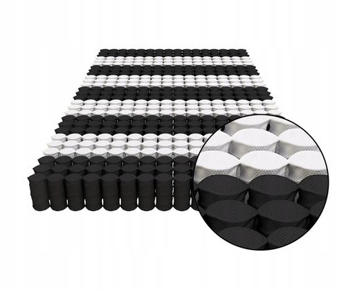 Materac LUX EKO pocket strefowy MASUJĄCY HR 7 cm profilowany 180x200 na Arena.pl