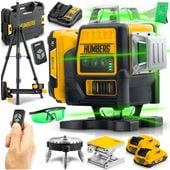 POZIOMICA LASEROWA LASER KRZYŻOWY 4D SAMOPOZIOMUJĄCY 50m ZESTAW