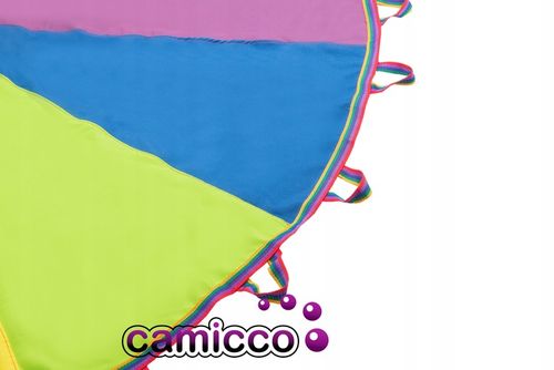 CHUSTA animacyjna 3m spadochron animacyjny dla dzieci tęczowa PROFESJONALNA na Arena.pl