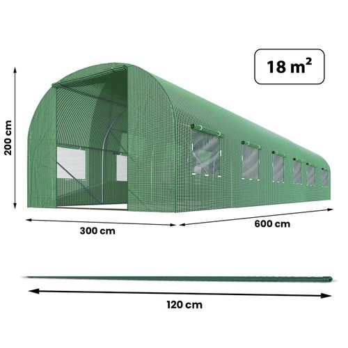 Tunel ogrodowy 3 x 6 m (18m2) Plonos na Arena.pl