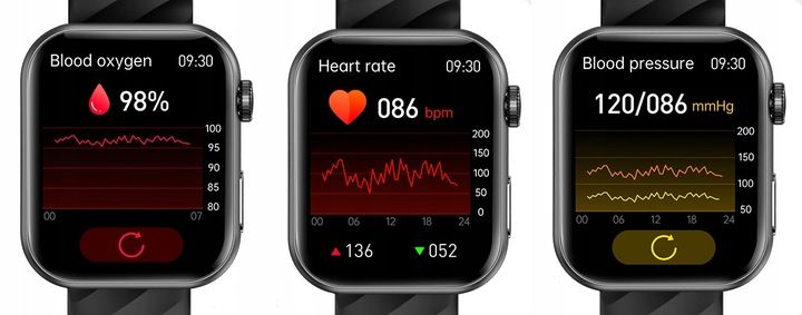 ZEGAREK SMARTWATCH POMIAR CUKRU EKG POLSKIE MENU CIŚNIENIOMIERZ PULS TLEN zdjęcie 11