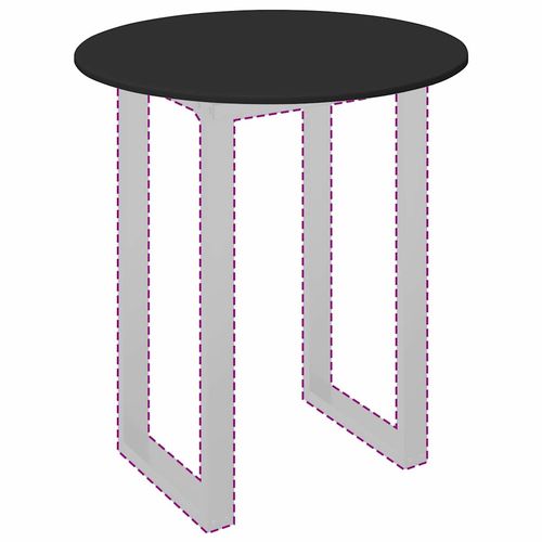 Blat stołu Czarny 80 x 80 x 1.5 cm Materiał drewnopochodny na Arena.pl