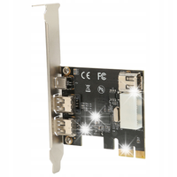 KARTA KONTROLERA ZEWNĘTRZNEGO PCIE 1X DO 1394A 4 PORTY PCIE FIREWIRE