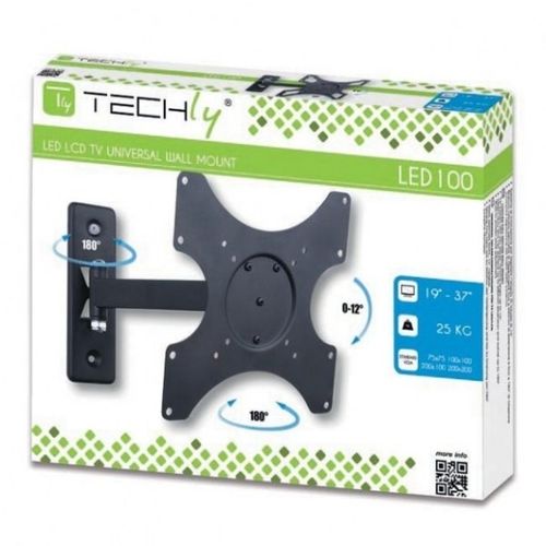 Techly Uchwyt ścienny LCD/LED 19-37cali czarny, 25kg na Arena.pl