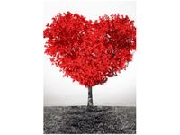 OBRAZ RED TREE OF LOVE CZERWONE DRZEWO
