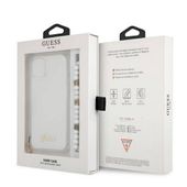Etui Guess White Pearl na iPhone 13 mini - przezroczyste