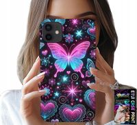 ETUI DO IPHONE 12 MINI - KOLOROWY MOTYLEK SERCE MODNE WZORY CASE