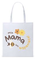 Dla Mamy Mamusi Prezent Torba Eco Biała Shopper Z Nadrukiem Ze Zdjęciem