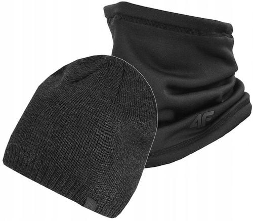 4F KOMPLET CZAPKA MĘSKA DAMSKA + KOMIN CHUSTA SZAL JESIENNY ZIMOWY na Arena.pl