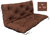 Poduszka PODUCHA 150x60x50cm na ławkę ogrodową huśtawkę WODOODPORNA BRĄZOWA