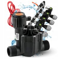 ELEKTROZAWÓR Z REGULACJĄ PRZEPŁYWU DO NAWADNIANIA OGRODU 2x GZ 1 CAL BRADAS