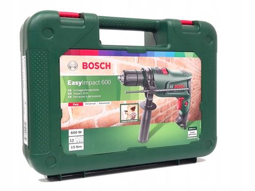 BOSCH WIERTARKA UDAROWA EasyImpact 600 WALIZKA + Wiertła na Arena.pl
