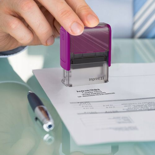 PIECZĄTKA TRODAT 8911 DO 4 LINII FIRMOWA IMIENNA BIUROWA PROJEKT + GUMKA na Arena.pl