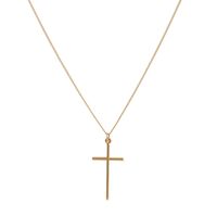 łańcuszek męski z krzyżem 50 cm (c22/men/30au)