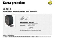 KLINGSPOR ROLKA NA PODŁOŻU PŁÓCIENNYM 150mm gr.240