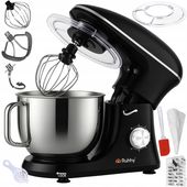 Robot Planetarny Kuchenny RUHHY 6,2L Wielofunkcyjny Mikser do Ciasta CZARNY