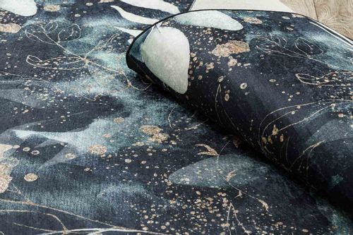 RUG/LU/ARLEN/LEAVES3/BLACK+TURQUISE/120x170 na Arena.pl