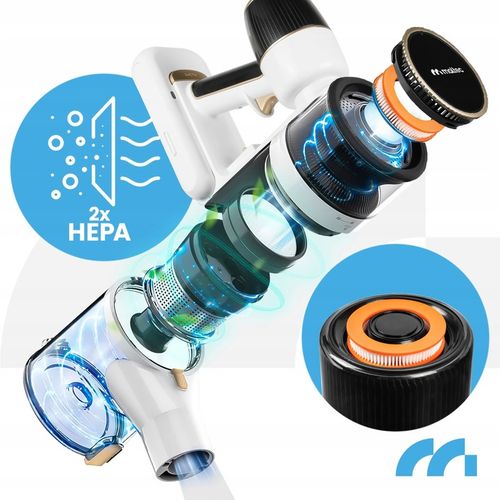 ODKURZACZ BEZPRZEWODOWY PIONOWY BEZWORKOWY ELEKTROSZCZOTKA LED 3W1 na Arena.pl