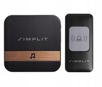 DZWONEK BEZPRZEWODOWY DO DRZWI SIMPLIT WODOODPORNY X2 + NADAJNIK IP44