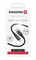 Kabel niktrade USB - Apple Lightning 1,5 m czarny