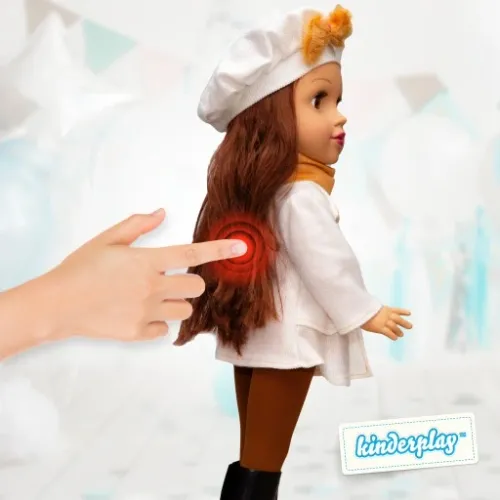 DUŻA LALKA BOBAS INTERAKTYWNA ŚPIEWA I MÓWI PO POLSKU ANGIELSKU KINDERPLAY na Arena.pl