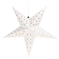 DUŻA GWIAZDA SKŁADANA ŚWIĄTECZNA WITRAŻ PAPIEROWA GWIAZDKA BOŻONARODZENIOWA