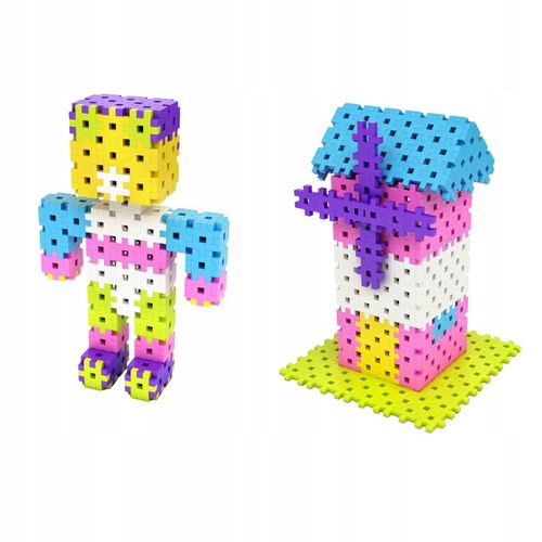 KLOCKI WAFLE KONSTRUKCYJNE MELI Basic 150 El MINI PUZZLE GOFRY EDUKACYJNE na Arena.pl