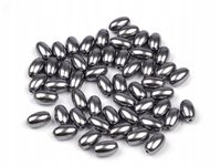 OLIWKI PEREŁKI GLANCE SZARE 6x10MM 20SZT