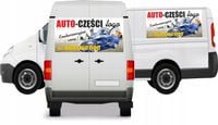 Reklama Naklejka na samochód AUTO - CZĘŚCI LOGO